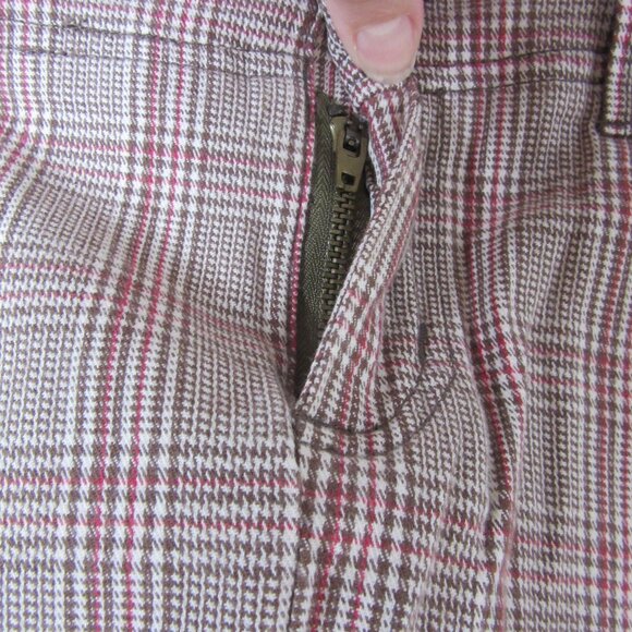 Roxy Mini Skirt Girls Brown Plaid Surfer Skater Pencil Size 12 - Picture 7 of 11